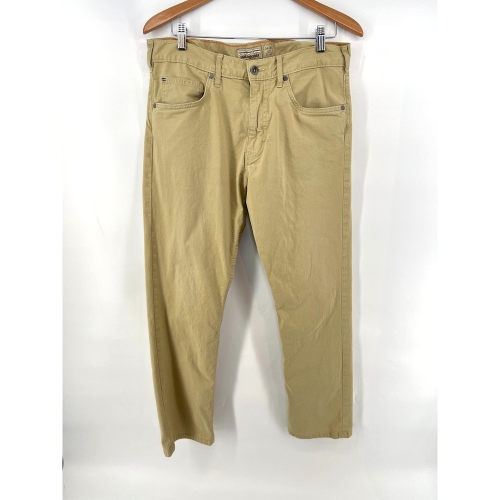 Patagonia Iron Clad Pants FITS 34x29 Khaki Organic Cotton Straight  Chino Jeans